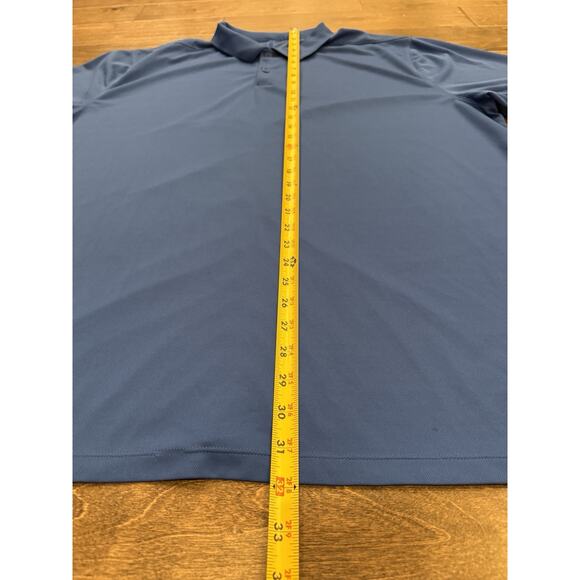 Nike Mens Blue 1/4 Button Polo Dri-Fit Collared Golf Lightweight Shirt Size XXL - Picture 8 of 9